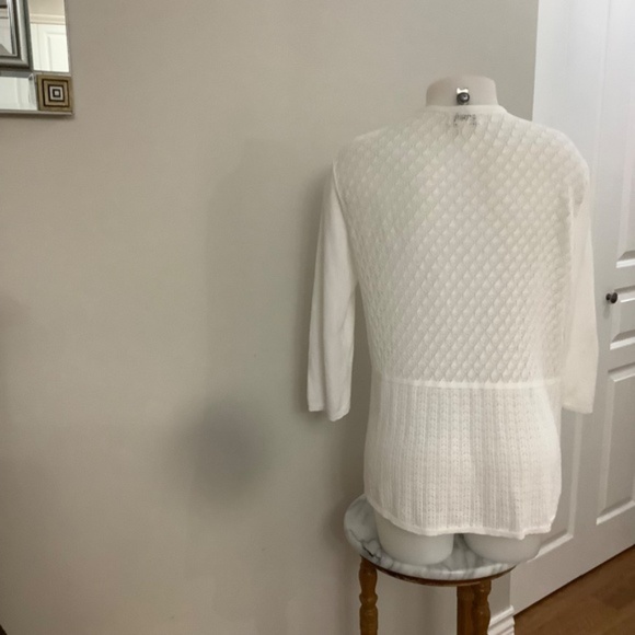 Style&Co fits MEDIUM Fine knit crochet cardigan - Picture 6 of 7